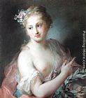 Rosalba Carriera Nymph from Apollo's Retinue painting